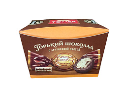 Конфеты горький шоколад с арахисовой пастой 150гр "Томер" 1*10