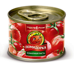 Паста томатная ж/б 70гр "Помидорка" 1*50