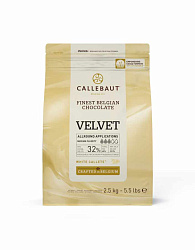 Шоколад Белый ВЕЛЬВЕТ 33% таблетки Callebaut 2,5 кг 1*8 (W3-RT-U71)