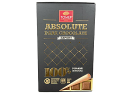 Шоколад горький 100% 90гр ВИП "Томер" 1*12