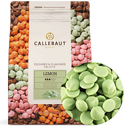 Шоколад зеленый Лимон таблетки Callebaut 2,5кг 1*4 (LEMON-RT-U70) (Весовой)