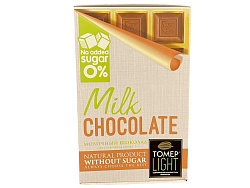 Шоколад молочный без сахара 43% 90гр Лайт "Томер" 1*12