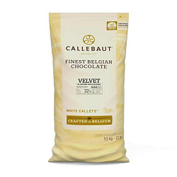 Шоколад Белый ВЕЛЬВЕТ 32% таблетки Callebaut 10 кг (ВЕСОВОЙ)